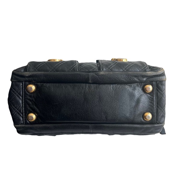 Marc Jacobs Blake Quilted Pebbled Leather Purse in Black with Gold Hardware - Picture 7 of 12